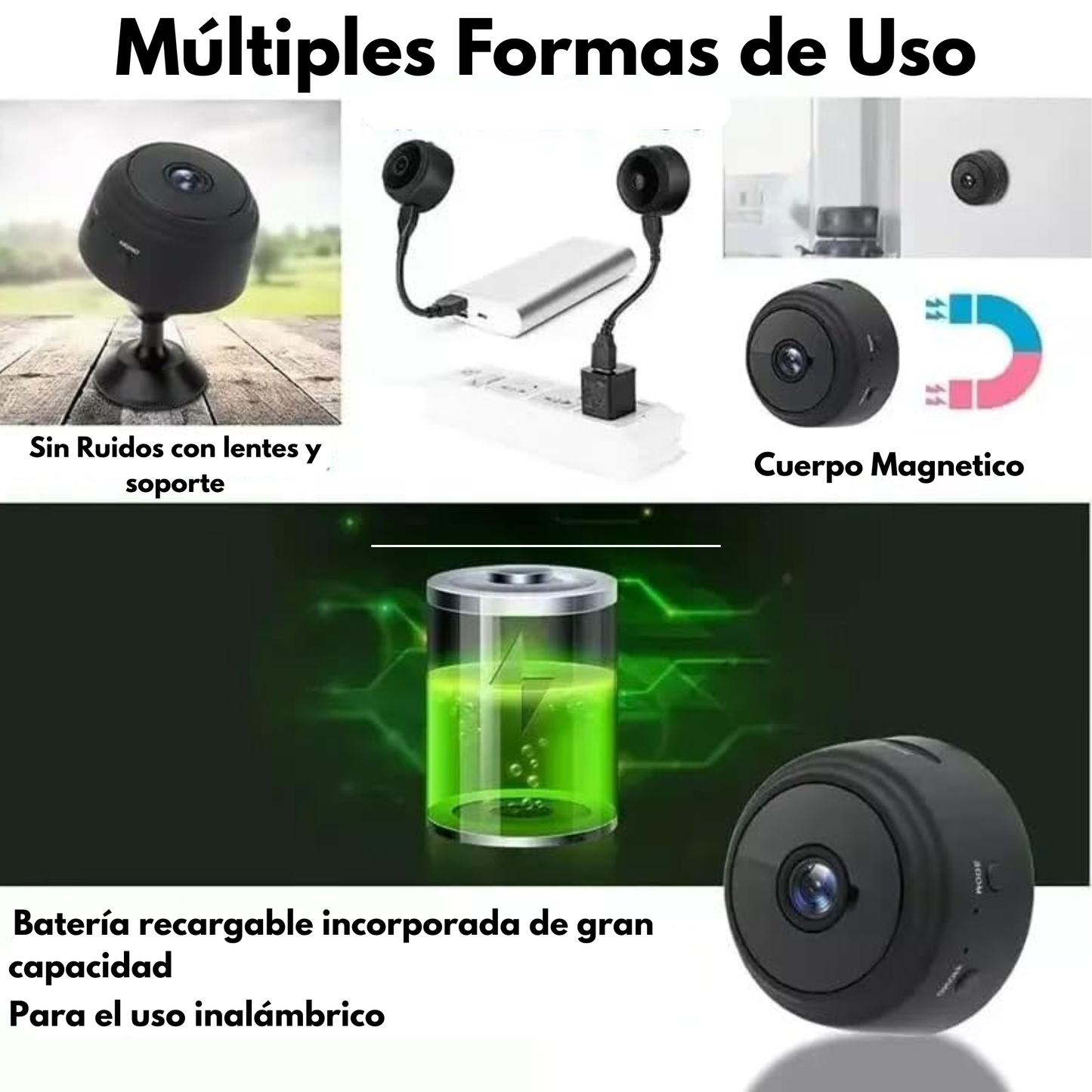 Mini cámara, visión total en tu Celular