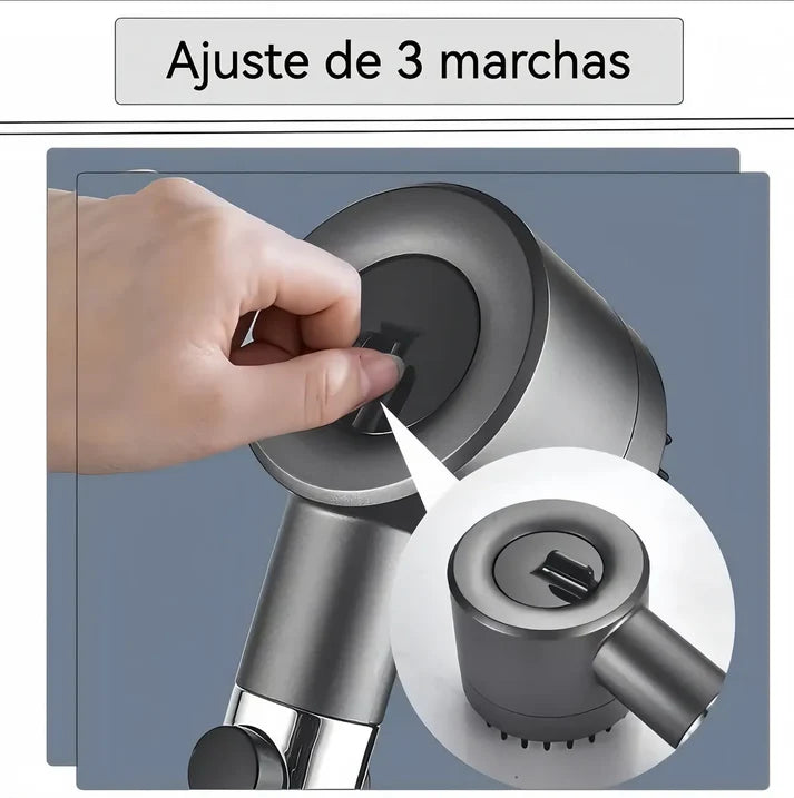 Cabezal de Ducha más Presión y Cabello más Sano