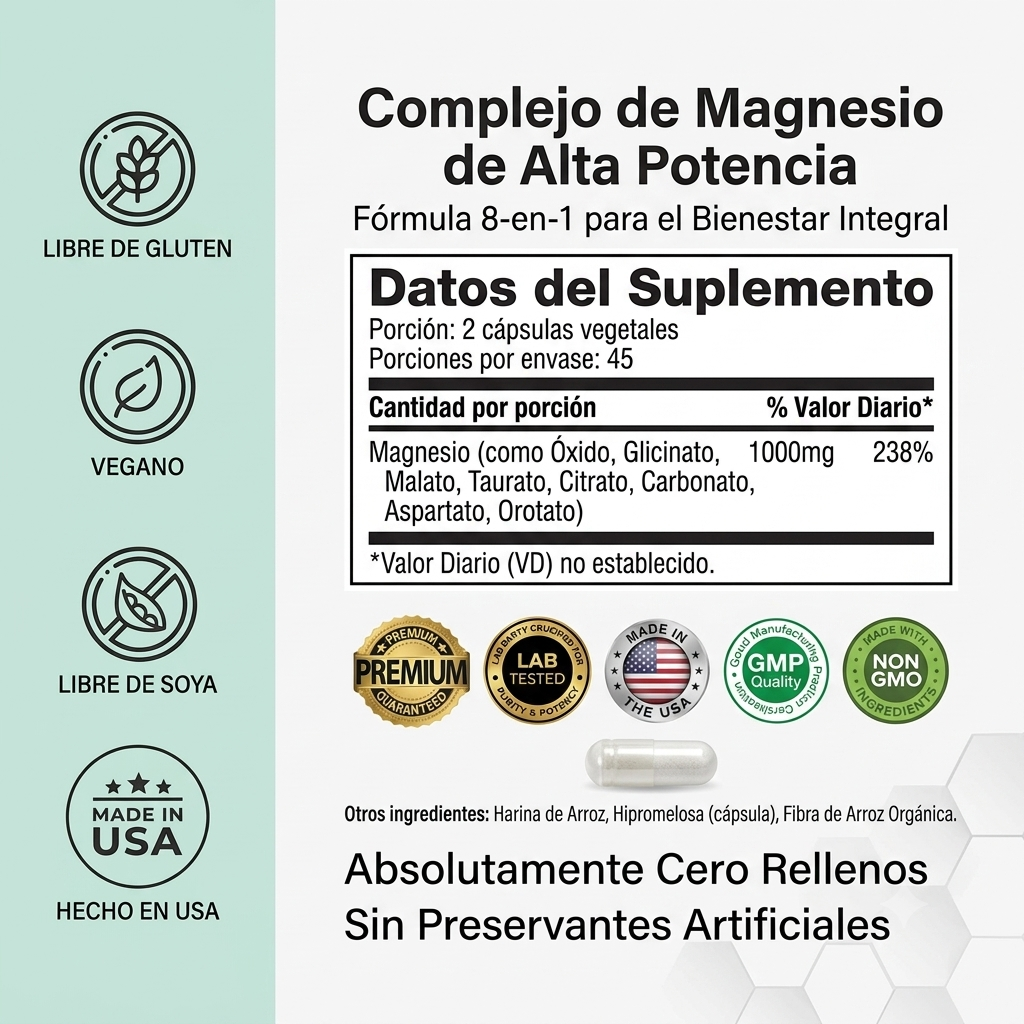 Magnesio Complex 8 Aliado para la Salud