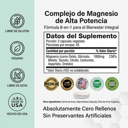 Magnesio Complex 8 Aliado para la Salud