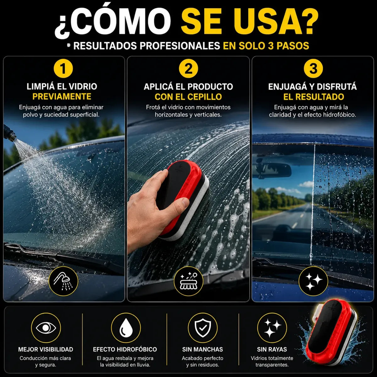 OIL FILM, Protege y limpia tu parabrisa